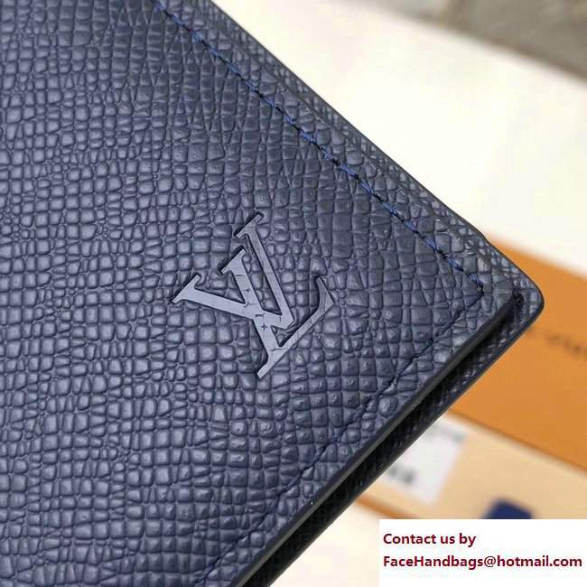 Louis Vuitton Amerigo Wallet M62046 Taiga Leather Ocean 2017 - Click Image to Close
