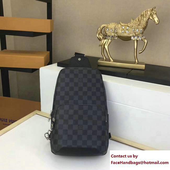 Louis Vuitton Damier Graphite Canvas Avenue Sling Bag N41719 - Click Image to Close