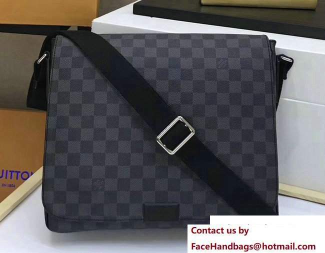 Louis Vuitton Damier Graphite Canvas District MM Bag N41272 - Click Image to Close
