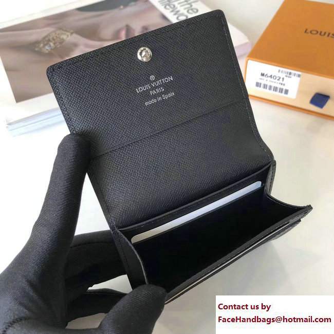 Louis Vuitton Enveloppe Carte de Visite M64021 Taiga Leather Ardoise 2017