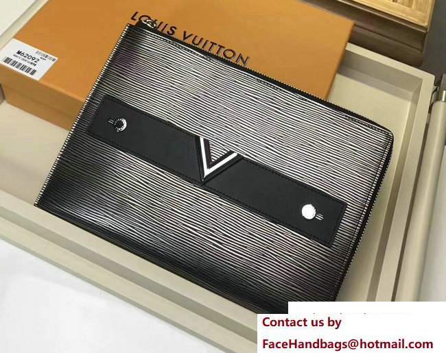 Louis Vuitton Epi Leather Pochette Essential V M62092 Platine 2017 - Click Image to Close