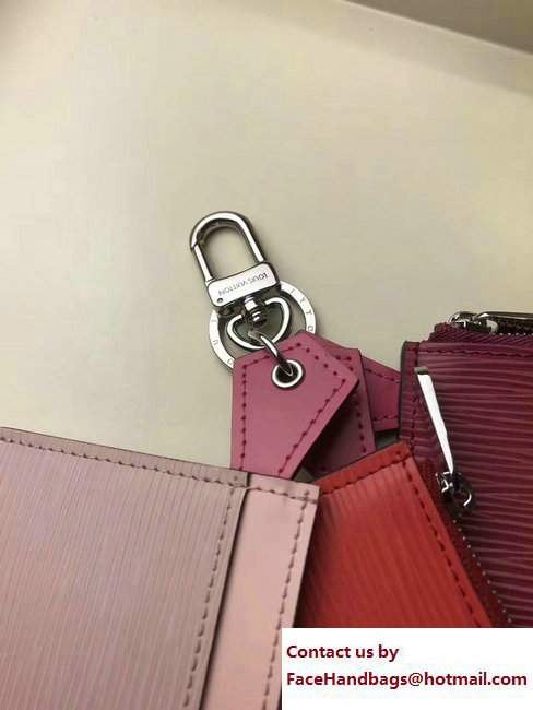 Louis Vuitton Epi Trio Wallet M62254 Purple/Red/Light Pink 2017