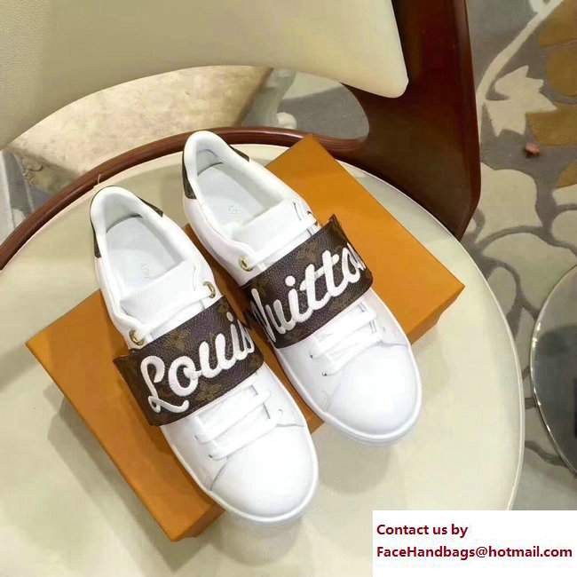 Louis Vuitton Frontrow Sneakers 1A3TA2 White/Monogram Canvas 2017