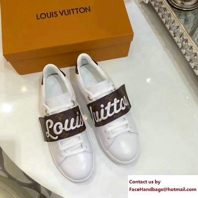 Louis Vuitton Frontrow Sneakers 1A3TA2 White/Monogram Canvas 2017 - Click Image to Close