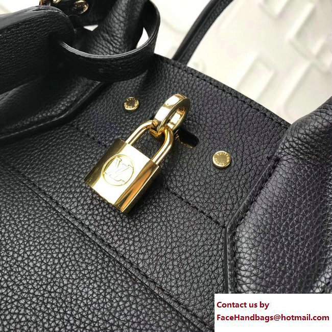 Louis Vuitton Grained City Steamer MM Bag M51026 Black - Click Image to Close