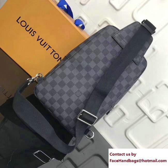 Louis Vuitton LV League Damier Graphite Canvas Avenue Sling Bag N41056 2017