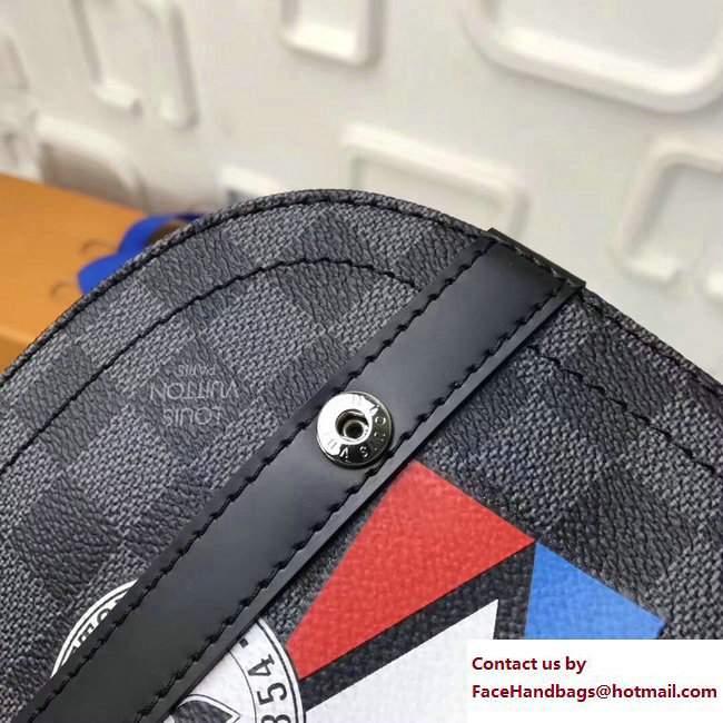 Louis Vuitton LV League Damier Graphite Canvas Christopher Backpack PM Bag N41055 2017