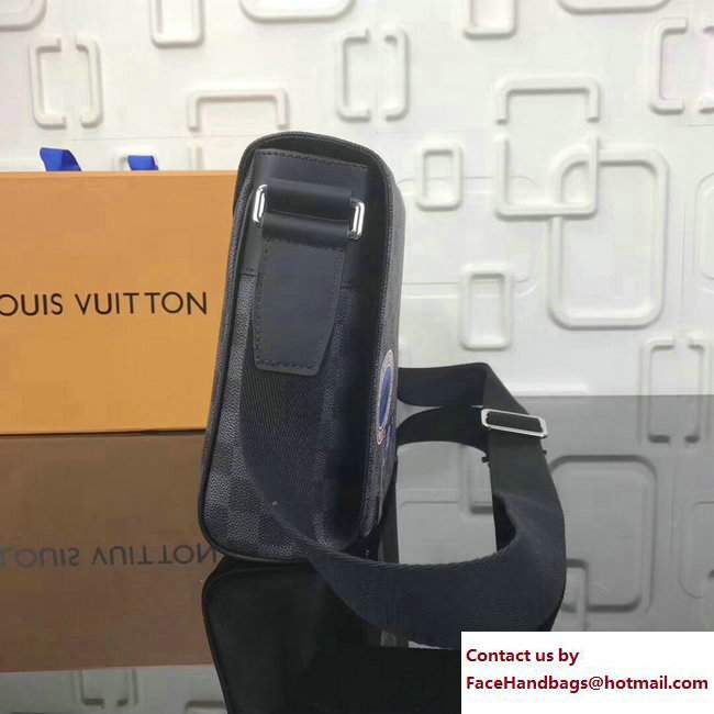 Louis Vuitton LV League Damier Graphite Canvas District PM Bag N41054 2017