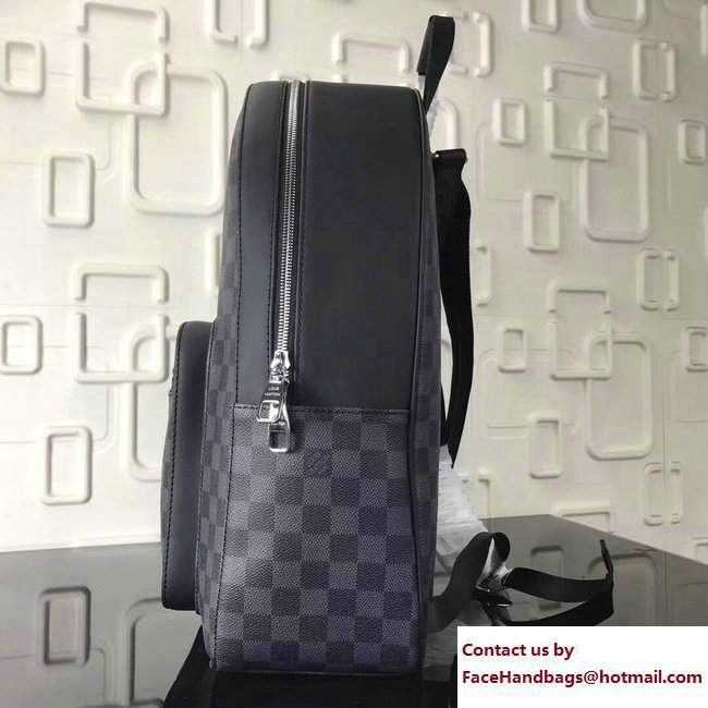 Louis Vuitton LV League Damier Graphite Canvas Josh Backpack Bag N64424 2017