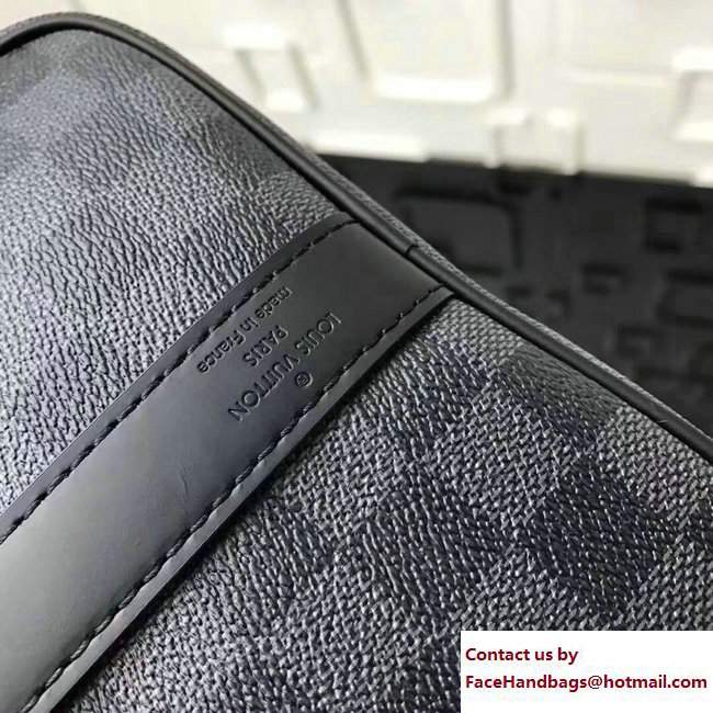 Louis Vuitton LV League Damier Graphite Canvas Keepall 45 Bandouliere Bag N41057 2017 - Click Image to Close
