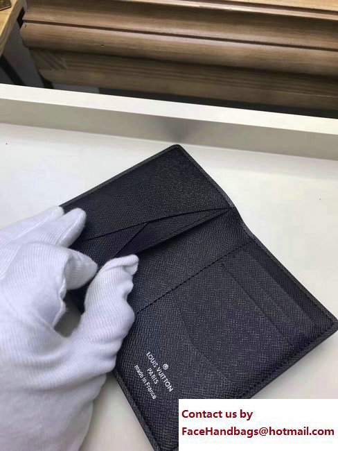 Louis Vuitton LV League Damier Graphite Canvas Pocket Organizer Wallet N64440 2017