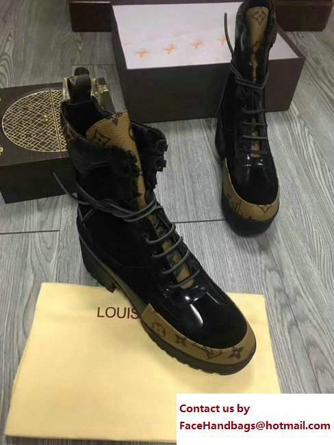 Louis Vuitton Laureate Platform Desert Boots 1A2ZCB 2017