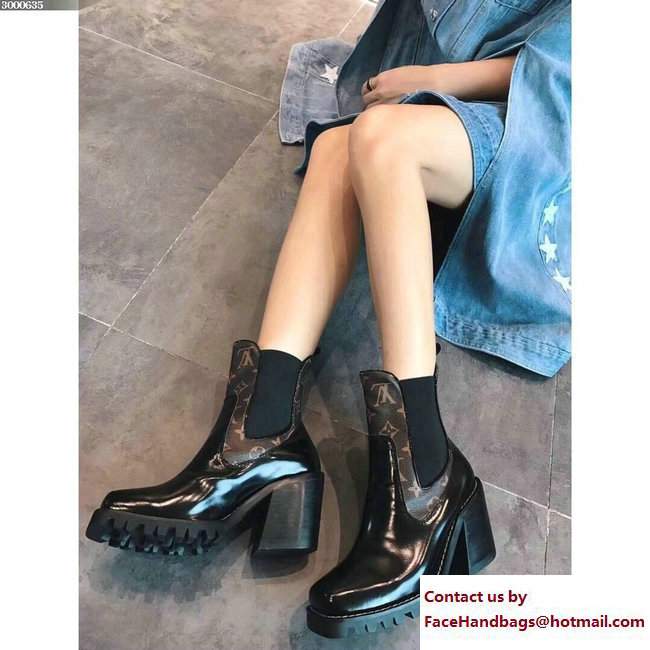 Louis Vuitton Limitless Ankle Boots 1A3GP1 Monogram Canvas Brown 2017 - Click Image to Close