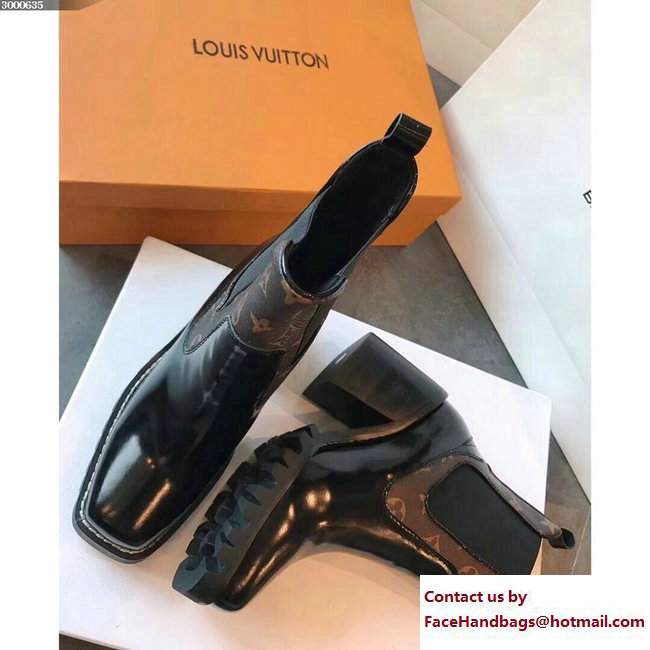 Louis Vuitton Limitless Ankle Boots 1A3GP1 Monogram Canvas Brown 2017 - Click Image to Close