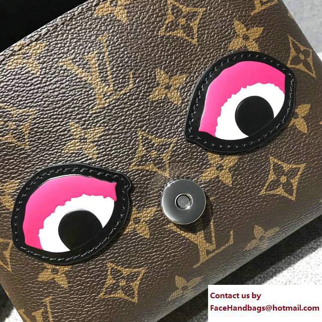 Louis Vuitton Monogram Canvas/Yellow Epi Kabuki Masks Pochette Bag M43532 Cruise 2018