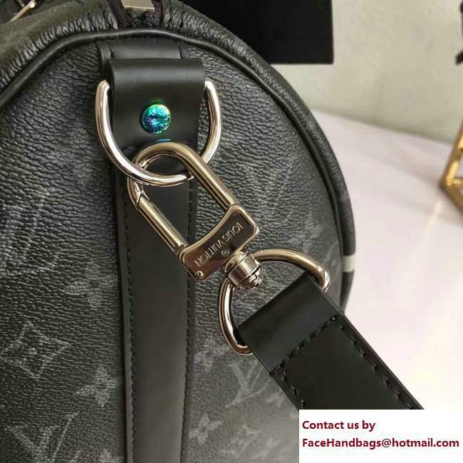 Louis Vuitton Monogram Eclipse Flash Keepall 45 Bandouliere Bag M43413 2017