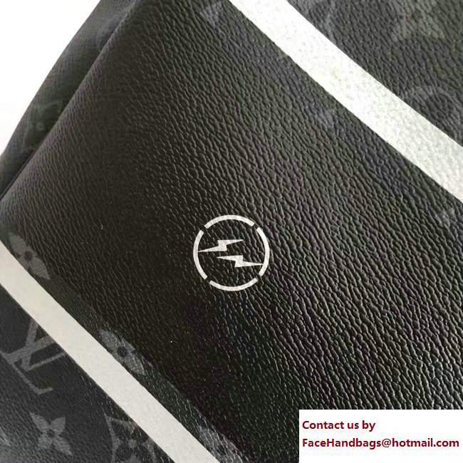Louis Vuitton Monogram Eclipse Flash Keepall 55 Bandouliere Bag M43414 2017