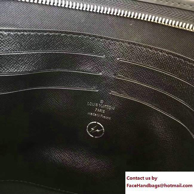 Louis Vuitton Monogram Eclipse Flash Pochette Voyage MM Bag M64440 2017 - Click Image to Close