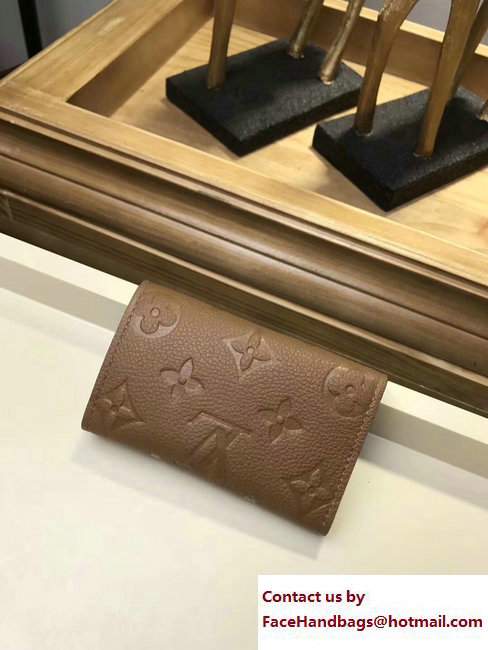 Louis Vuitton Monogram Empreinte 6 Key Holder Brown