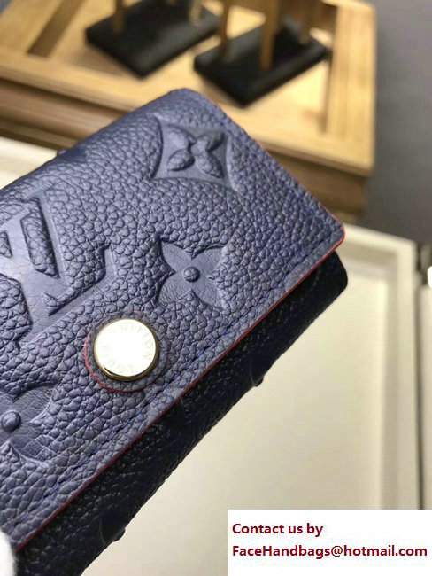 Louis Vuitton Monogram Empreinte 6 Key Holder Dark Blue