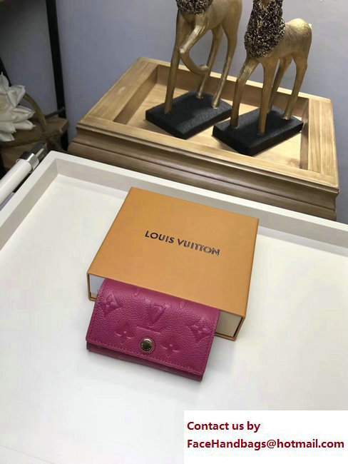 Louis Vuitton Monogram Empreinte 6 Key Holder Fuchsia