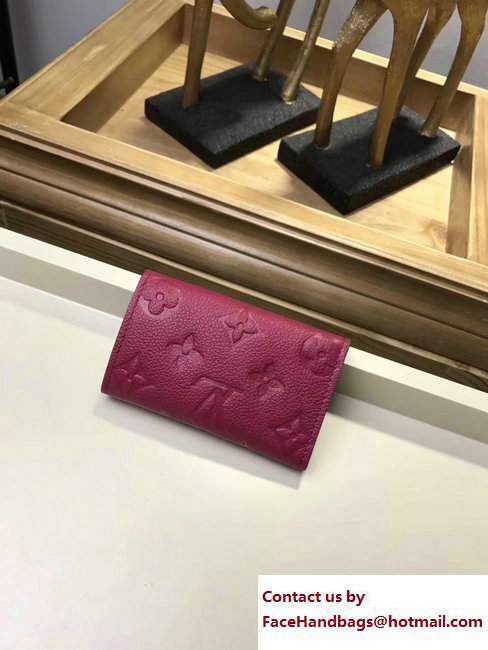 Louis Vuitton Monogram Empreinte 6 Key Holder Fuchsia