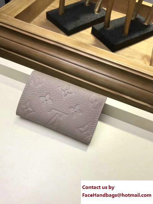 Louis Vuitton Monogram Empreinte 6 Key Holder Gray