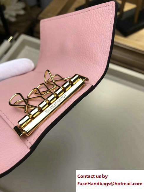 Louis Vuitton Monogram Empreinte 6 Key Holder Pink