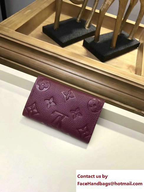 Louis Vuitton Monogram Empreinte 6 Key Holder Purple - Click Image to Close
