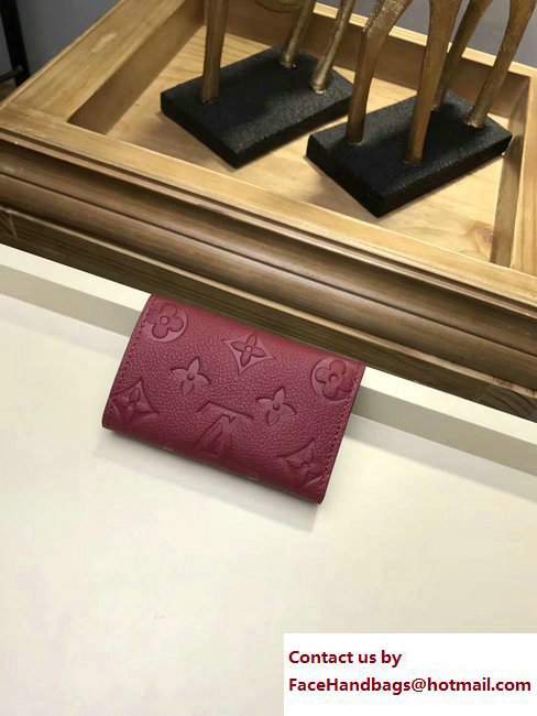 Louis Vuitton Monogram Empreinte 6 Key Holder Red