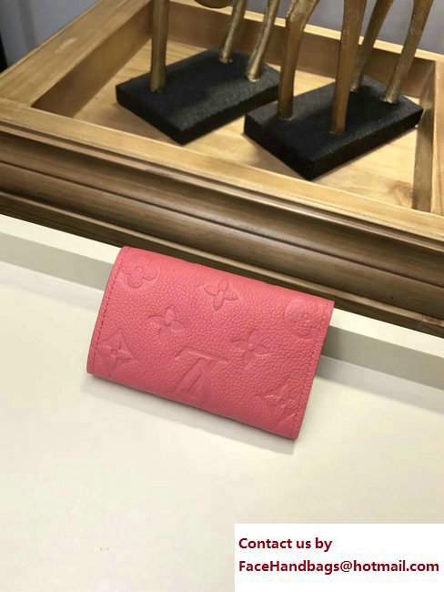 Louis Vuitton Monogram Empreinte 6 Key Holder Rouge