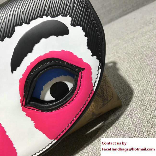 Louis Vuitton Monogram Reverse/Fuchsia Epi Kabuki Masks Pochette Bag M43495 Cruise 2018 - Click Image to Close
