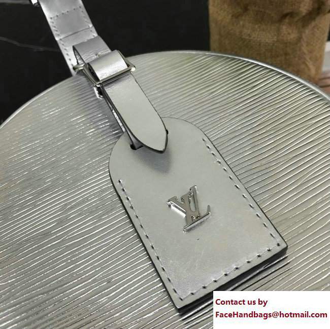 Louis Vuitton Petite Boite Chapeau Bag EPI Leather Silver 2018