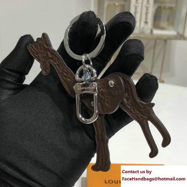 Louis Vuitton Savane Giraffe Bag Charm and Key Holder MP2300 Dark Coffee 2017 - Click Image to Close