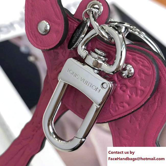 Louis Vuitton Savane Giraffe Bag Charm and Key Holder MP2300 Fuchsia 2017 - Click Image to Close
