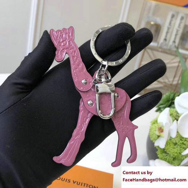 Louis Vuitton Savane Giraffe Bag Charm and Key Holder MP2300 Purple 2017 - Click Image to Close