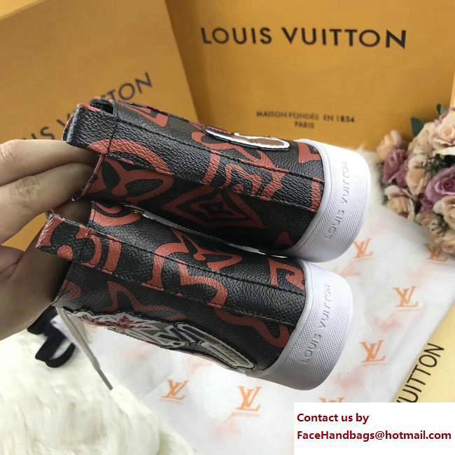 Louis Vuitton World Tour High-Top Sneakers 1A3G6W 02 2017 - Click Image to Close