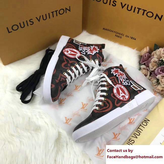 Louis Vuitton World Tour High-Top Sneakers 1A3G6W 02 2017