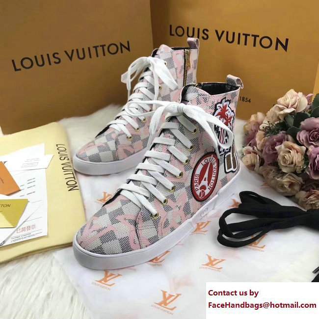 Louis Vuitton World Tour High-Top Sneakers 1A3G6W 03 2017