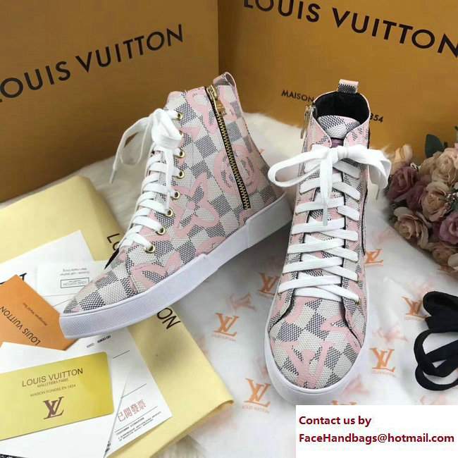 Louis Vuitton World Tour High-Top Sneakers 1A3G6W 03 2017 - Click Image to Close