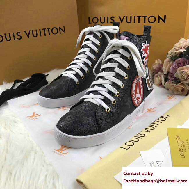 Louis Vuitton World Tour High-Top Sneakers 1A3G6W 04 2017 - Click Image to Close