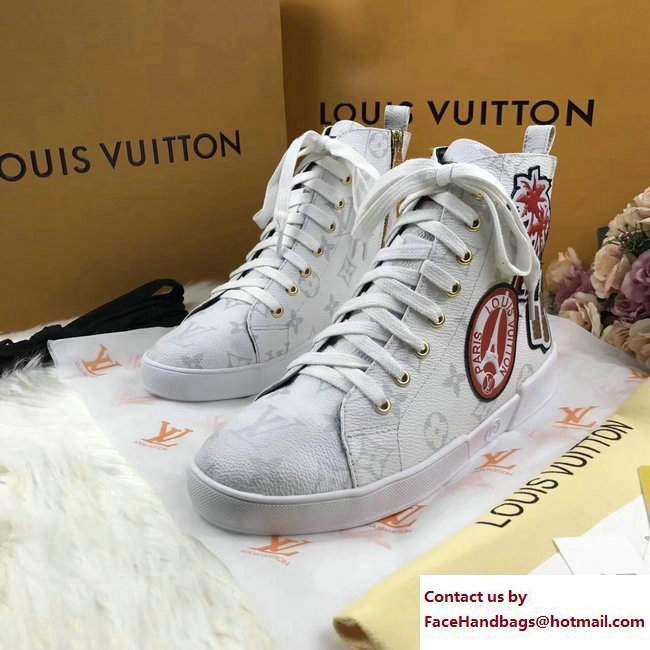 Louis Vuitton World Tour High-Top Sneakers 1A3G6W 05 2017