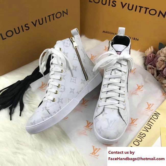 Louis Vuitton World Tour High-Top Sneakers 1A3G6W 05 2017 - Click Image to Close