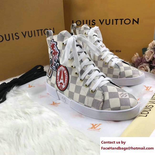 Louis Vuitton World Tour High-Top Sneakers 1A3G6W 06 2017 - Click Image to Close