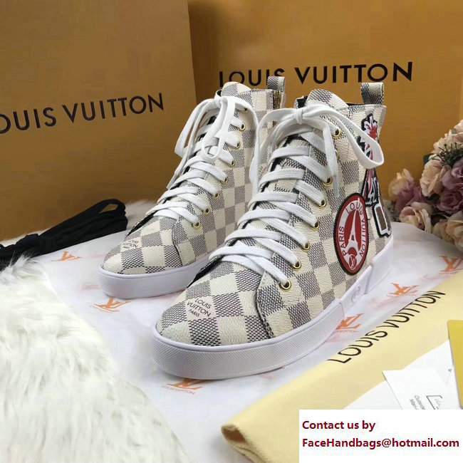 Louis Vuitton World Tour High-Top Sneakers 1A3G6W 06 2017 - Click Image to Close