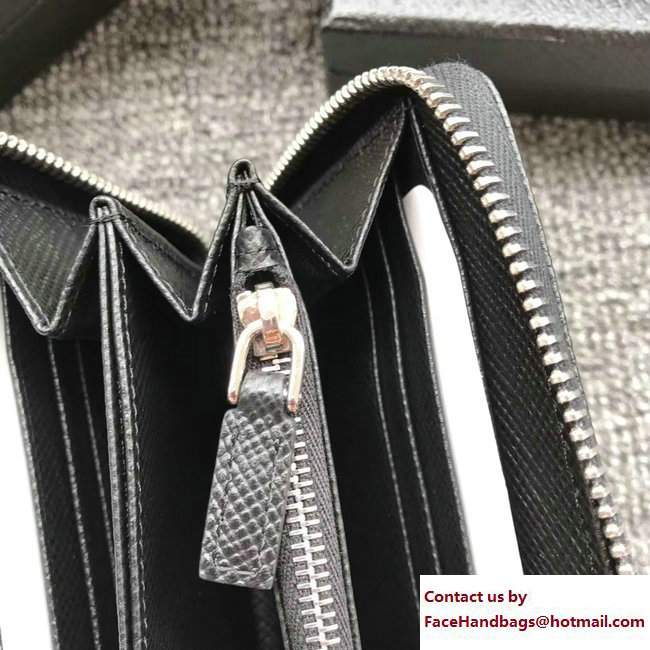 Prada Intarsia Saffiano Leather Document Holder 2ML317 Black 03 2018