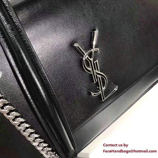 Saint Laurent Monogramme Large Sunset Bag 498779 In Black Leather 2017 - Click Image to Close