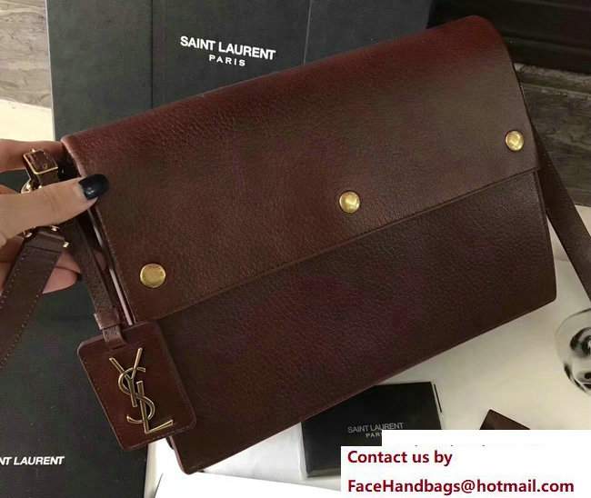 Saint Laurent Noe Crossbody Bag In Cognac Shiny Leather 490867 2017 - Click Image to Close