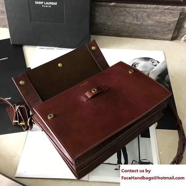 Saint Laurent Noe Crossbody Bag In Cognac Shiny Leather 490867 2017