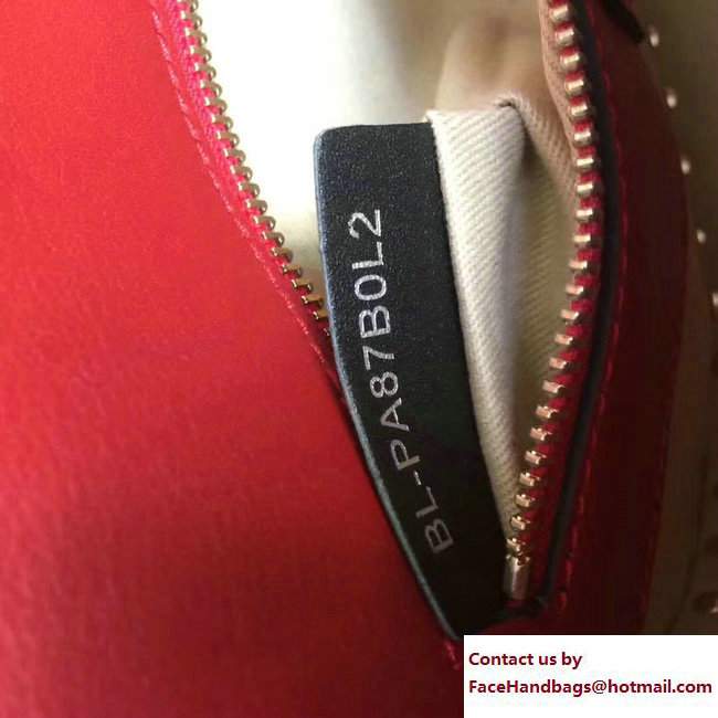 Valentino Calfskin Rockstud Shoulder Crossbody Bag Red 2018
